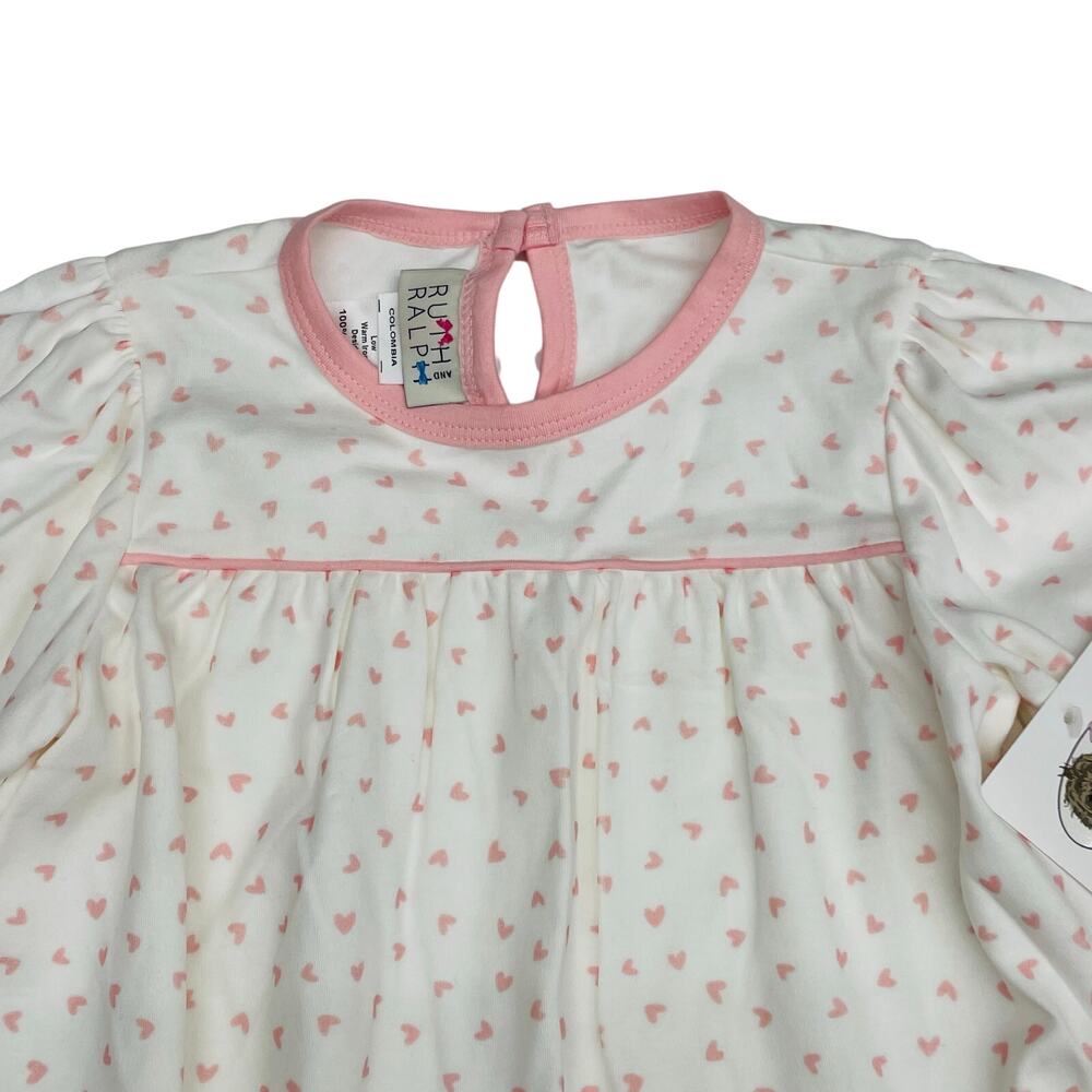NWT Ruth & Ralph Size 4 Pink Hearts Top - Picture 3 of 5